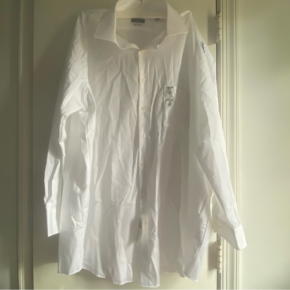 Van Hessen NWT White Stretch Collar Big‎ Fit Shirt XXL